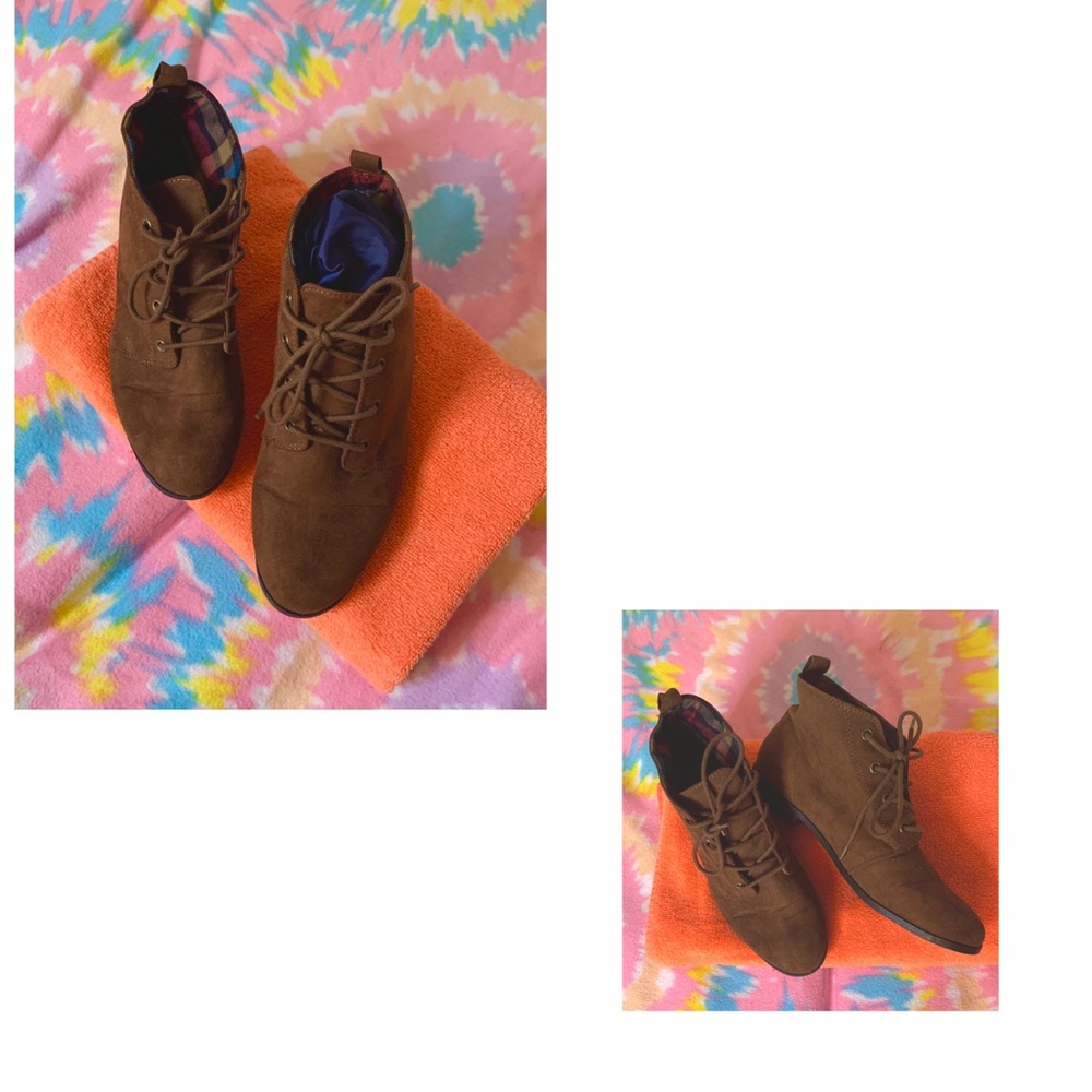 Brown Suede Ankle Boots 🍂